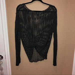 dark green knit sweater